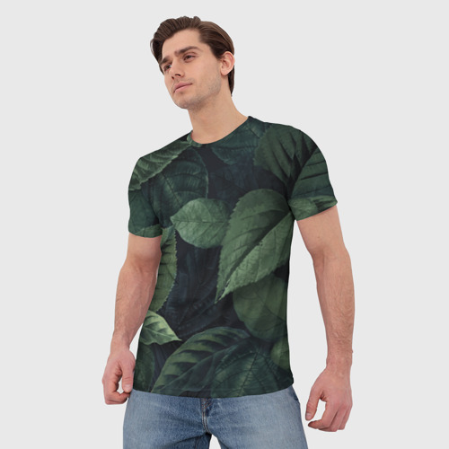 Мужская футболка 3D Лесная маскировка, цвет 3D печать - фото 3