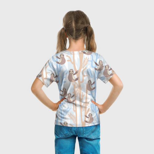 Детская футболка 3D Ленивец стайл, цвет 3D печать - фото 6