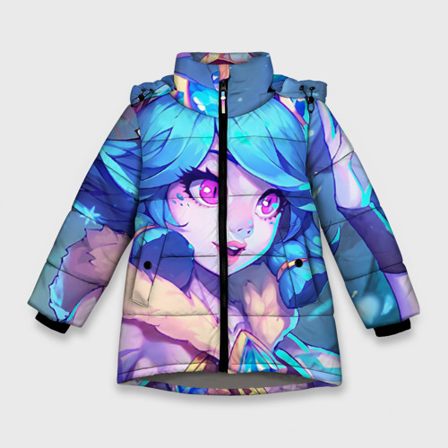 Зимняя куртка для девочек 3D Нико, цвет светло-серый