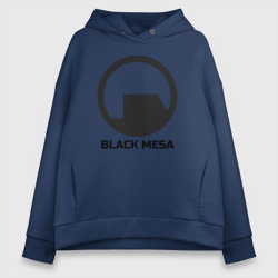 Женское худи Oversize хлопок Black Mesa