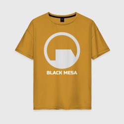 Женская футболка хлопок Oversize Black Mesa