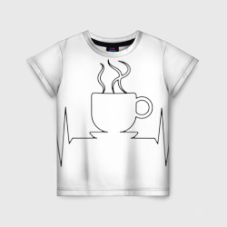 Детская футболка 3D Чашечку кофе?