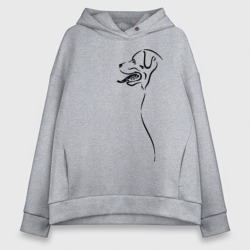 Женское худи Oversize хлопок Лабрадор