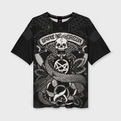 Женская футболка oversize 3D Bring Me the Horizon