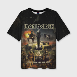 Женская футболка oversize 3D Iron Maiden