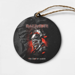 Деревянная игрушка круг Iron Maiden