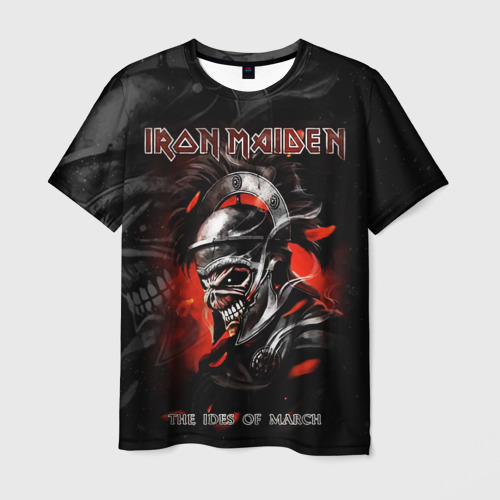 Мужская футболка с принтом Iron Maiden, вид спереди №1