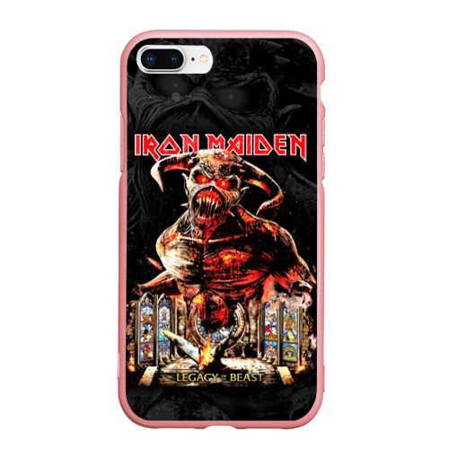 Чехол для iPhone 7Plus/8 Plus матовый Iron Maiden, цвет баблгам