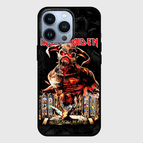 Чехол для iPhone 13 Pro Iron Maiden, цвет черный