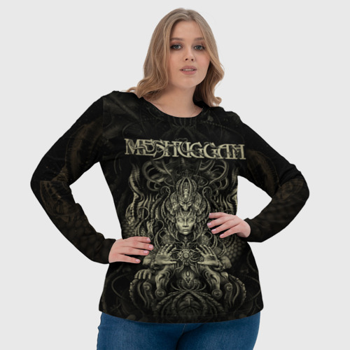 Женский лонгслив 3D с принтом Meshuggah, фото #4