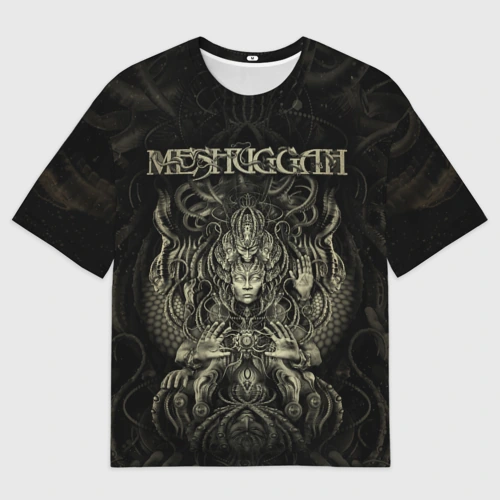 Мужская футболка oversize 3D Meshuggah