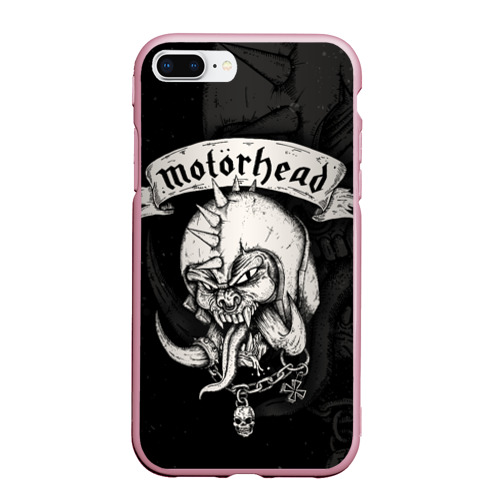 Чехол для iPhone 7Plus/8 Plus матовый Motorhead, цвет розовый