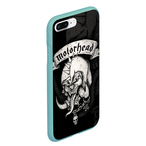 Чехол для iPhone 7Plus/8 Plus матовый Motorhead, цвет мятный - фото 3