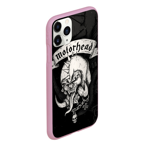 Чехол для iPhone 11 Pro Max матовый Motorhead, цвет розовый - фото 3