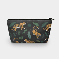 Косметичка 3D Тропический тигр