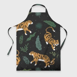 Фартук 3D Тропический тигр