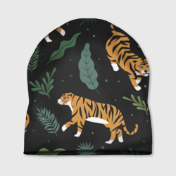 Шапка 3D Тропический тигр