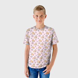 Детская футболка 3D Морские свинки с клубникой - фото 2