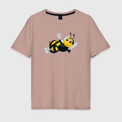 Мужская футболка хлопок Oversize Пчела