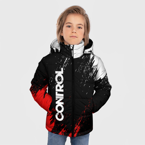 Зимняя куртка для мальчиков 3D Control. red wgite - фото 3