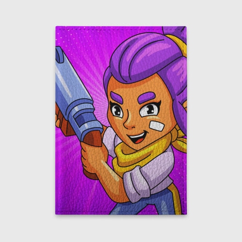 Обложка для автодокументов Brawl Stars Shelly, цвет красный