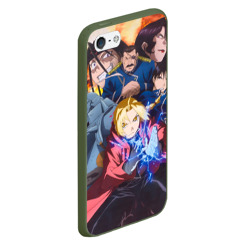 Чехол для iPhone 5/5S матовый Fullmetal Alchemist Brotherhood - фото 2