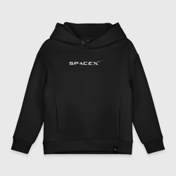 Детское худи Oversize хлопок Spacex - Илон Маск на спине