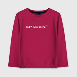 Детский лонгслив хлопок Spacex - Илон Маск на спине