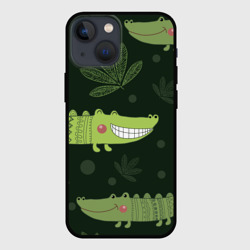 Чехол для iPhone 13 mini Милый крокодил