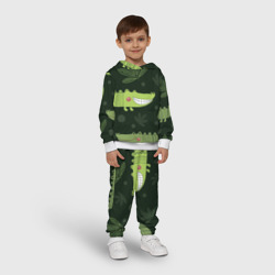 Детский костюм с толстовкой 3D Милый крокодил - фото 2