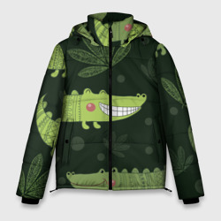 Мужская зимняя куртка 3D Милый крокодил