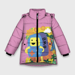 Зимняя куртка для девочек 3D Время приключений BMO