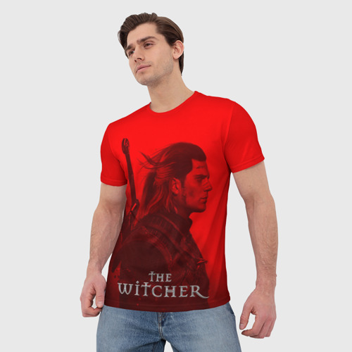 Мужская футболка 3D The Witcher, цвет 3D печать - фото 3