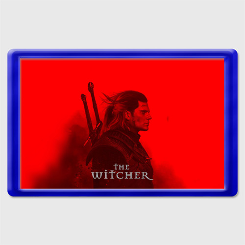 Магнит 45*70 The Witcher, цвет синий