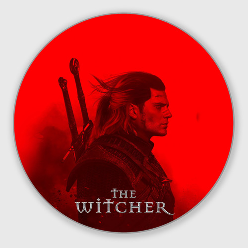 Круглый коврик для мышки The Witcher