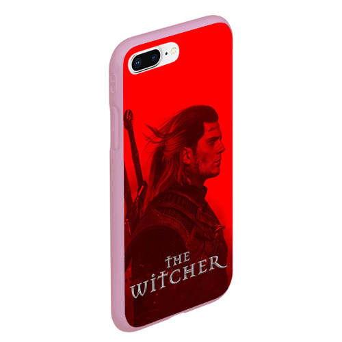 Чехол для iPhone 7Plus/8 Plus матовый The Witcher, цвет розовый - фото 3