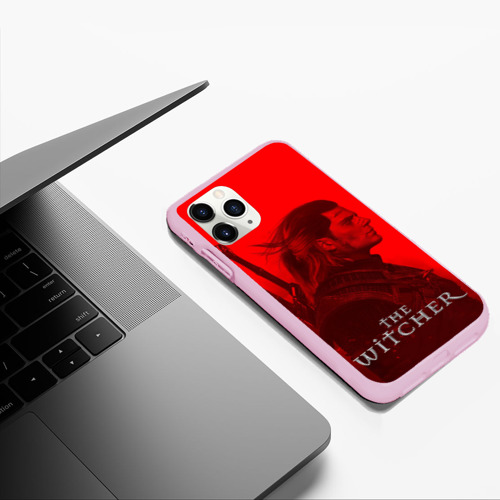 Чехол для iPhone 11 Pro Max матовый The Witcher, цвет розовый - фото 5