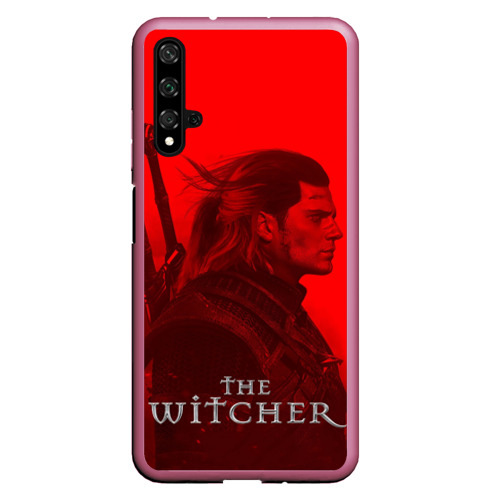 Чехол для Honor 20 The Witcher, цвет малиновый