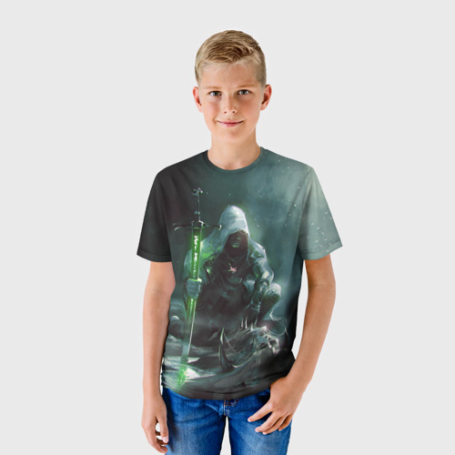 Детская футболка 3D Ведьмак, цвет 3D печать - фото 3