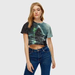 Женская футболка Crop-top 3D Ведьмак - фото 2