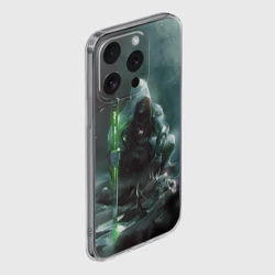 Чехол для iPhone 15 Pro силиконовый с защитой камеры Ведьмак - фото 2