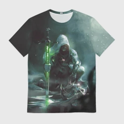 Мужская футболка 3D Ведьмак