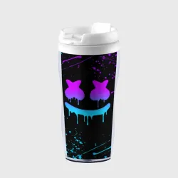 Термокружка-непроливайка Marshmello neon Маршмелло неон