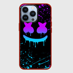 Чехол для iPhone 13 Pro Marshmello neon Маршмелло неон