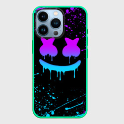 Marshmello neon Маршмелло неон – Чехол для iPhone 14 Pro с принтом купить