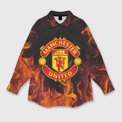 Мужская рубашка oversize 3D Манчестер Юнайтед FCMU Manchester united