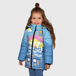 Зимняя куртка для девочек 3D Время приключений - фото 2