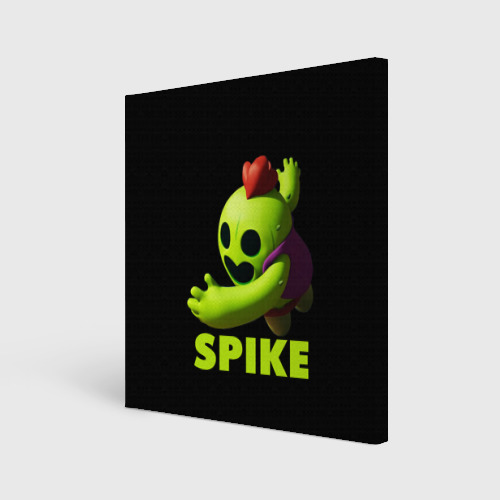 Холст квадратный Brawl Stars Spike, цвет 3D печать