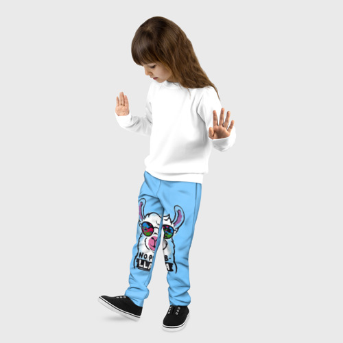 Детские брюки 3D с принтом LLAMA, фото на моделе #1