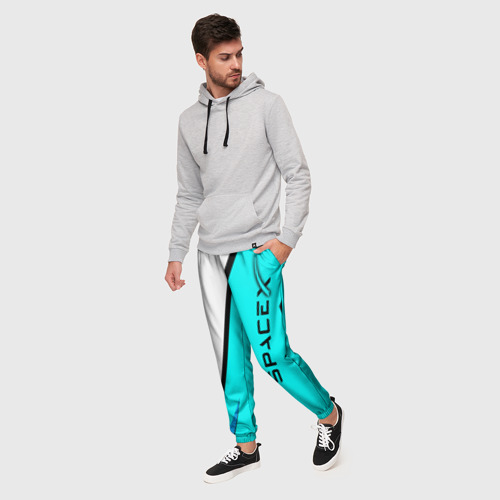 Мужские брюки 3D SpaceX, цвет 3D печать - фото 3